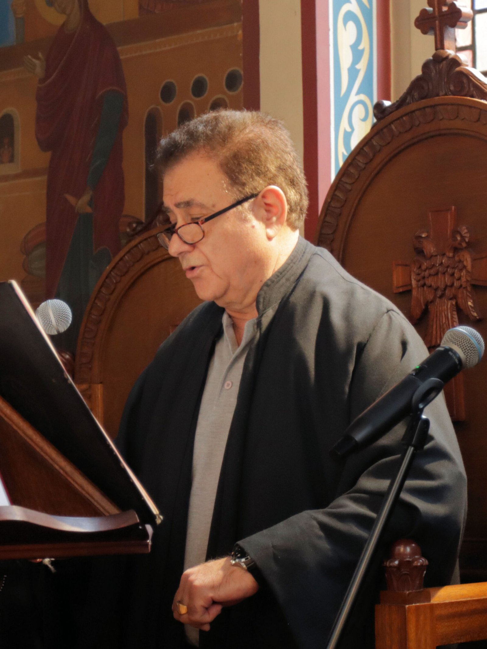 Kiriakos, Psaltis at the Church of St Constantine & St Helen Greek Orthodox Church, Upper Norwood, London